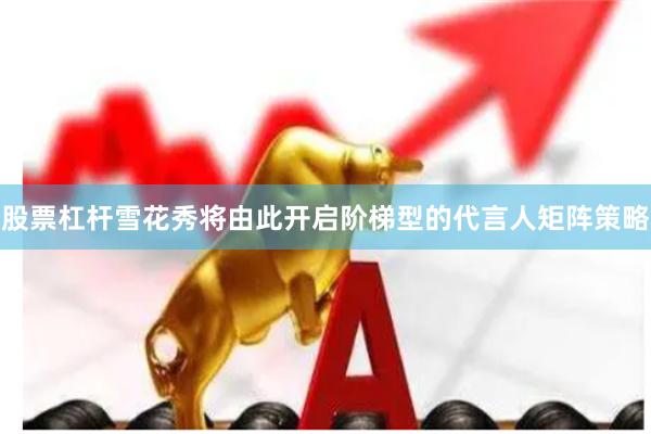 股票杠杆雪花秀将由此开启阶梯型的代言人矩阵策略